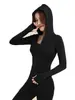 Nueva Chaqueta de Yoga con Capucha 2026 para Mujer, Corte Delgado, Cortavientos, Adecuada para Correr y Ciclismo, Ropa Exterior para Deportes y Fitness, Otoño