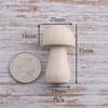 Hongos de Madera Pintados para Niños DIY en Color Madera Natural, Tallas de Madera Maciza, Hongos Pequeños de Madera, Artesanías de Madera, Artículos de Decoración para el Hogar