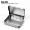 Caja de Lata Redonda Esquina Mini Portátil Caja para Empaque de Dulces de Boda Frasco Pequeño Plata Mate Caja Pequeña de Almacenamiento Al Por Mayor