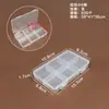 Caja de Almacenamiento de Plástico Transparente de 5 Compartimentos, 8 Compartimentos, 10 Compartimentos, 15 Compartimentos, 24 Compartimentos para Cuentas, Componentes, Joyería y Piezas