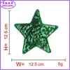 Lentejuelas de Punto Estrella Toalla Tela Bordada Pegatinas Forma de Corazón Letra Parche para Ropa Accesorios de Ropa Pegatinas DIY