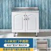 Gabinete de Cocina y Gabinete Combinado para Estufa, Gabinete Simple de Acero Inoxidable para Casa de Alquiler, Gabinete para Estufa de Gas Doméstica de Cocina