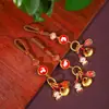 Artesanía Tradicional Aleación Doce Signos del Zodiaco Llavero Atracción Turística Colgante de Coche Adorno Exquisito para Bolsillo de Llaves Regalo