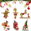 2026 Novos Produtos Transfronteiriços Enfeites de Natal Espelho Retrovisor do Carro Decoração de Árvore de Natal Pingente de Mochila