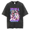 Transfronteriza Lavable230g Camiseta Lavable de Anime Estampado Retro Múltiples Patrones Venta Directa de Fábrica
