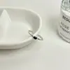 Anillo texturizado de plata de ley S925 para mujer, diseño abierto ajustable, estilo de nicho de alta gama, anillo versátil de lujo ligero para el dedo índice, nuevo