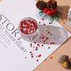 Material hecho a mano DIY serie navideña cáñamo suelto goma que gotea lentejuelas brillantes copos de nieve estrellas árbol de Navidad lentejuelas mixtas