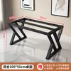 Patas y marco de mesa de hierro forjado pintado personalizados, mesa de comedor, escritorio para computadora de madera maciza con cubierta de roca, escritorio de vidrio para escribir, soporte