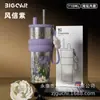 Nuevo Modelo Taza de Hielo con Popote de Titanio Puro, Taza Portátil de Lujo de Gama Alta para Coche, Aislada con Asa, Botella de Agua Elegante para Mujeres, Personalizable