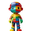 Escultura de Personaje Personalizable Impresa en 3D Estilo Robot Arcoíris Figura de Juguete de Moda Adorno Decoración Creativa