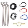 Chave de raio de arame de aço para bicicleta mountain bike chave de arame de aço conjunto de ferramentas de reparo de carro combinação acessórios para mountain bike