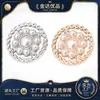 Botões Metálicos de Pérola e Diamante para Casacos de Lã, Jaquetas, Ternos, Roupas Formais e Acessórios de Vestuário