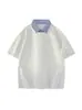 Atacado do fabricante camisa falsa de duas peças gola de camisa manga curta unissex camisa polo masculina verão manga curta algodão manga curta camiseta masculina