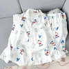 Pijama casual masculino para primavera e outono, algodão nuvem, manga longa e calça comprida, corte solto, adequado para usar ao ar livre, conjunto para casa, atacado transfronteiriço