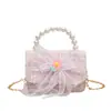 2026 Verano Nuevo Mini Bolso de Mano de Moda Versátil Bolso de Cadena con Perlas Estilo Lindo Bolso Cruzado