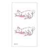 Pegatinas de Tatuaje Impermeables de Larga Duración Estilo Fresco Pluma de Pavo Real Dibujos Animados Lindos Tatuajes Temporales para Mujeres Nuevo Modelo Transfronterizo