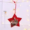 Decoración Navideña de Alce Regalos Accesorios Navideños de Comercio Exterior Decoraciones Redondas Creativas Colgante Navideño Transfronterizo para Árbol
