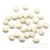 Cuentas de Concha de Turquesa Artificial Blanco Crema Cuentas Accesorios DIY Turquesa Agrietada Materiales para Pendientes Pulsera Venta al por Mayor en Stock
