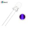 F5 cabello blanco luz púrpura diodo emisor de luz 365-370Nm esterilización desinfección diodo emisor de luz de 5 mm venta directa de fábrica