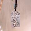 999 Pés Yinxiang Moire Ping An No Matter Marca Pingente Colar Pingente Personalizado Retro Moda Nacional Casal Medalha de Prata