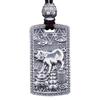 Doze Zodiac pingente de prata esterlina 12 signo do zodíaco tag 99 homens e mulheres de prata pura pingente Dragão Cobra Cavalo Ovelha Macaco Frango Cão Porco Pingente