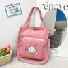 Bolso de Lona Nuevo 2025 para Mujer, Bandolera de un Solo Hombro, Gran Capacidad, Versátil, Bolso de Lona Estilo Ins para Estudiantes, Mochila para Tutorías al por Mayor