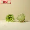 Rosa artificial (Rosa Pequena Enrolada) Cabeças de Flores, Venda Direta do Fabricante, para Celebrações de Casamento, Arranjo de Arco de Parede de Flores para Cena ao Ar Livre