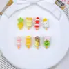Accesorios Lindos y Adorables de Resina de Espino Confitado Mini Decoraciones Creativas Hechas a Mano con Pegamento de Crema Imán para Refrigerador Materiales