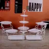 Adornos para mesa de postres soporte de exhibición desechable juego de tazas para pasteles y frutas decoración de mesa de buffet frío de cumpleaños soporte para pasteles decoración