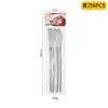 Amazon Transfronterizo Shangchao 6 Piezas Vajilla de Acero Inoxidable Cuchillo y Tenedor Cuchara Hotel Cuchillo y Tenedor para Steak Occidental Traje de 24 Piezas