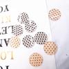 Material para aretes DIY accesorios de joyería hechos a mano anillo círculo transparente clásico retro blanco y negro punto de onda aretes de botón