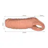 C657 Condón Antideslizante con Dientes de Lobo Roscado, Anillo Bloqueador de Esperma, Productos para Adultos, Productos Sexuales, Condón de Cristal C663
