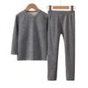Traje de Ropa Interior Térmica de Seda para Niños Ropa y Pantalones de Otoño Pijama Base para Otoño e Invierno Ropa Interior Gruesa Antibacteriana Cubierta para Niños Medianos y Grandes