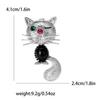 Estilo Europeu e Americano Personalidade Gato dos Desenhos Animados Estilo Japonês All-match Broche Jaqueta Cardigan Pin Roupas Fixas Anti-reflexo Corpete Acessórios
