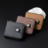2026 Nueva Cartera para Hombre Cartera Corta con Cremallera Alrededor Gran Capacidad Ranuras Múltiples para Tarjetas Cartera de Mano Pequeña Cartera de Monedas Retro de Negocios