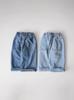 Jeans rectos de doble bolsillo estilo Ins coreano Primavera Pantalones casuales versátiles para hombre y mujer Pantalones para niños con banda elástica