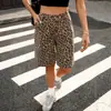 Roupas Femininas Europeias e Americanas E-commerce Transfronteiriço Estação Independente Amazon Nova Estampa de Leopardo Moda Shorts Jeans de Cinco Pontos Calças Casuais Tendência