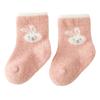 22 nuevos calcetines de mink gruesos para bebé de otoño e invierno con dispensador antideslizante, calcetines de suelo para bebé, calcetines para recién nacido