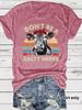 Comercio exterior transfronterizo de Amazon NO SEAS UNA VACA SALADA nueva camiseta de moda de manga corta para mujer para mujer en stock