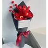 Buquê de Flores de Tricô de Rosa Transfronteiriço Flores de Lã Tricotadas à Mão Eventos de Aniversário Presentes Amazon Quente Atacado