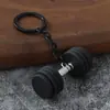 Nuevos Accesorios para Llavero con Colgante de Mancuerna Metálica de Yoga Charms Accesorios Deportivos Periféricos Regalos Pequeños Culturales y Creativos Transfronterizos