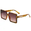 Nuevas gafas de sol de alta gama con montura grande estilo ins, tendencia europea y americana, protección UV, gafas marrones para mujer, estilo de celebridad de internet 2332