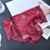 [Rojo Ancola] 880# Ropa Interior Roja Grande de Año Nuevo Malla de Encaje Seda de Hielo Ropa Interior Roja