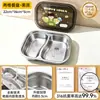 Plato de Cena para Niños Acero Inoxidable 316L Plato Dividido Plato para Suplementos Alimenticios de Bebé del Hogar Vajilla Especial para Jardín de Infancia Plato para Comida