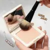 Brocha de contorno A115 con forma ondulada que se adapta a los contornos faciales, brocha angular para sombras para los laterales del rostro, brocha de maquillaje para difuminar para principiantes