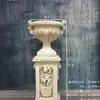Casamento Coluna Romana Dourada Vaso de Flores Prateleira Guia de Estrada Listrado Europeu Troféu Fibra de Vidro Adereços de Casamento