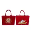 Bolsas de fieltro para Año Nuevo, regalos personalizados para fiestas corporativas, bolsas de mano de fieltro, regalos corporativos, bolsas de fieltro con impresión de logotipo disponible