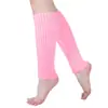 Polainas de punto estilo JK japonés para mujer, a rayas, adelgazantes, cubrepiernas cálidos normales para otoño e invierno, calcetines apilables de moda hasta la mitad de la pantorrilla