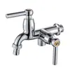Grifo de Plástico Económico para Lavadora y Tubería de Agua de Doble Propósito, Grifo para Cocina Exterior al por Mayor