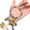 Pulsera de ágata blanca, vidrio de ceniza de incienso, zona escénica del templo, joyería de moda más vendida en el mercado nocturno, cadena de moda nicho al por mayor